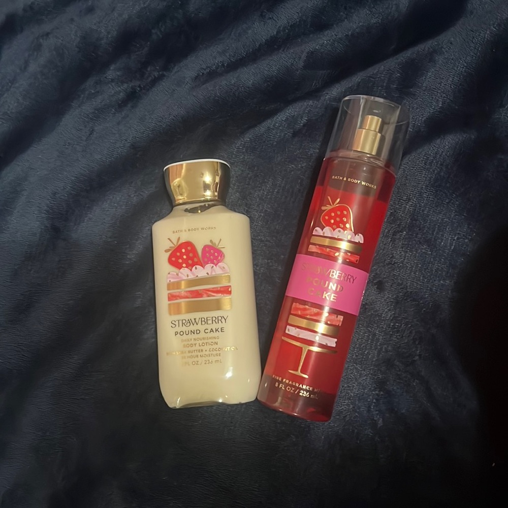 Strawberry Pound Cake Lotion and Perfume Bundle!🤍